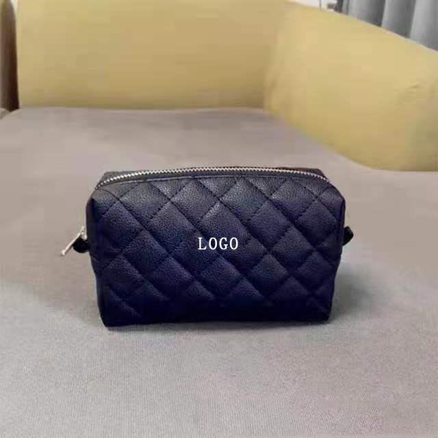 Sacs de rangement Makeuv maquillage sac fourre-tout Soft Dia Make Up Case Classic Mandted Black Color Cosmetic Vintage Party Organisateur