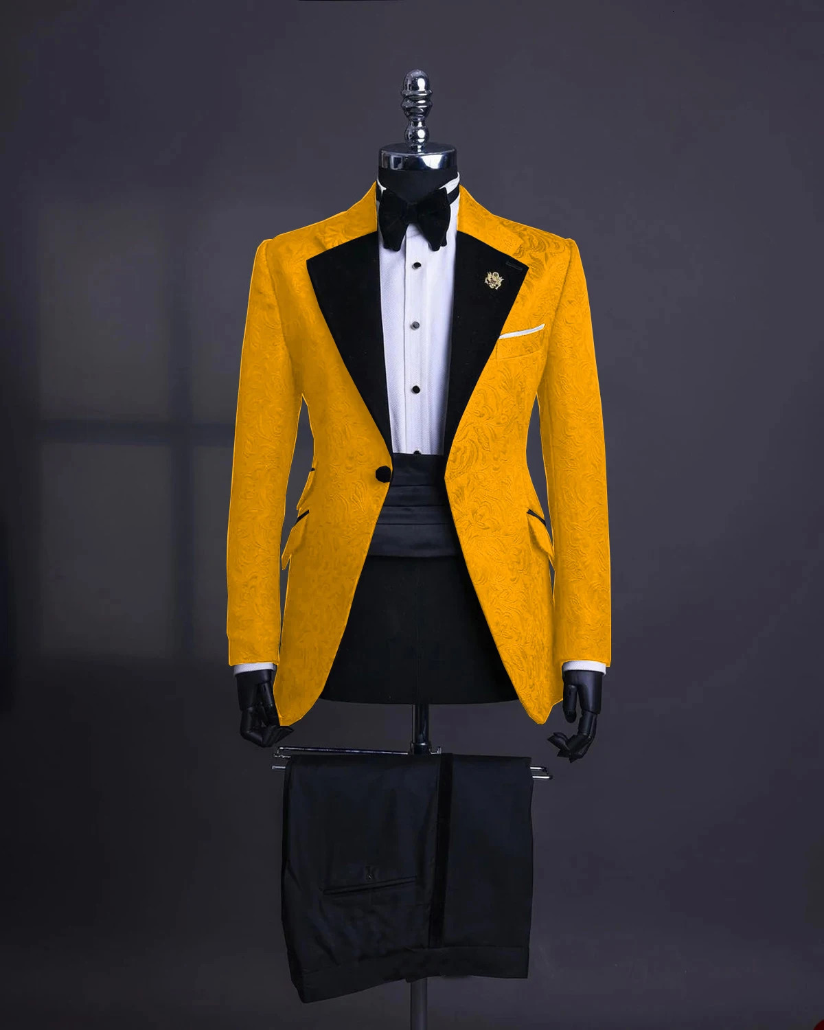 Burgundy Floral Jacquard Prom Party Men Suit For Wedding 2 Piece Slim Fit Groom Tuxedo Male Fashion Costume Jacket Pants 240807
