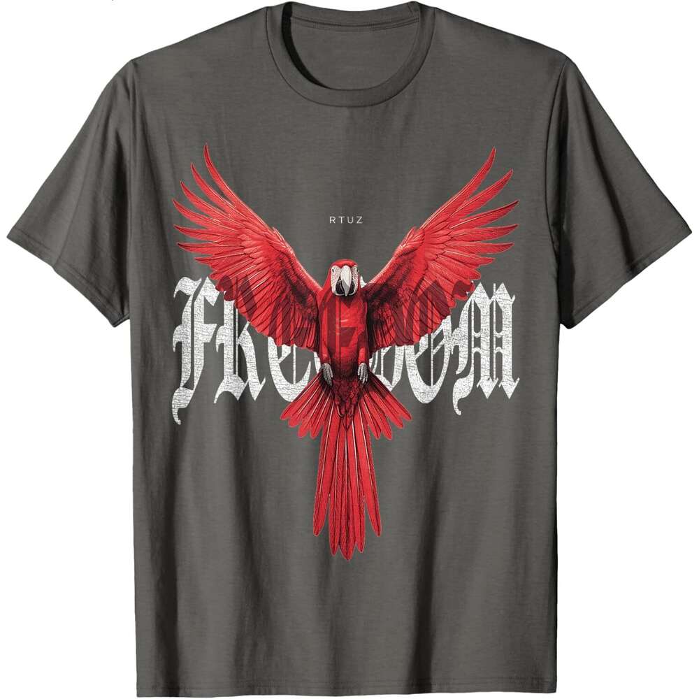 2025S Fashion Designer T Shirt For Mens Parrot Pradies Bird Aw Parrot T Shirt Shirts Tshirt Graphic Tee Casual Tops Clothes Short Sleeve