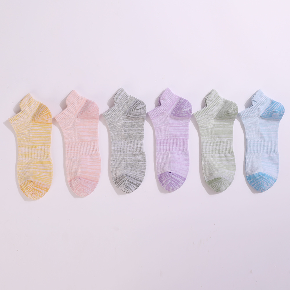 Large size combed cotton, anti odor mesh pure cotton ear lifting boat socks, women's breathable invisible socks dongdumaoyi