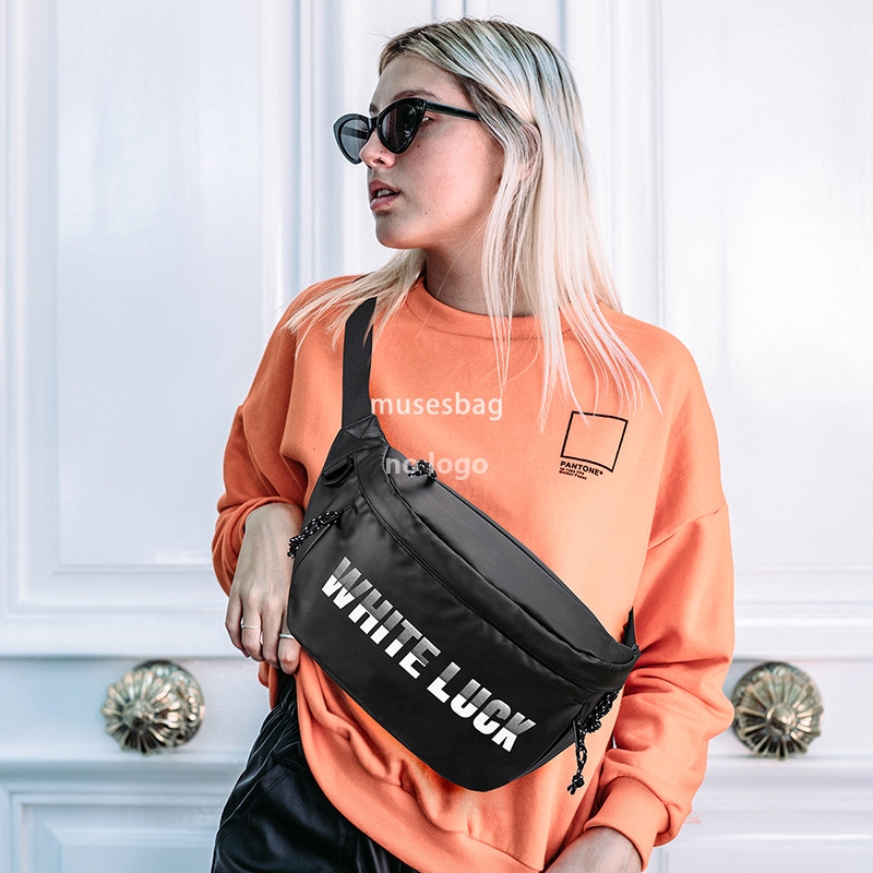Stylish chest bag portable crossbody function bag shoulder bag Men's crossbody bag men's casual couple bag