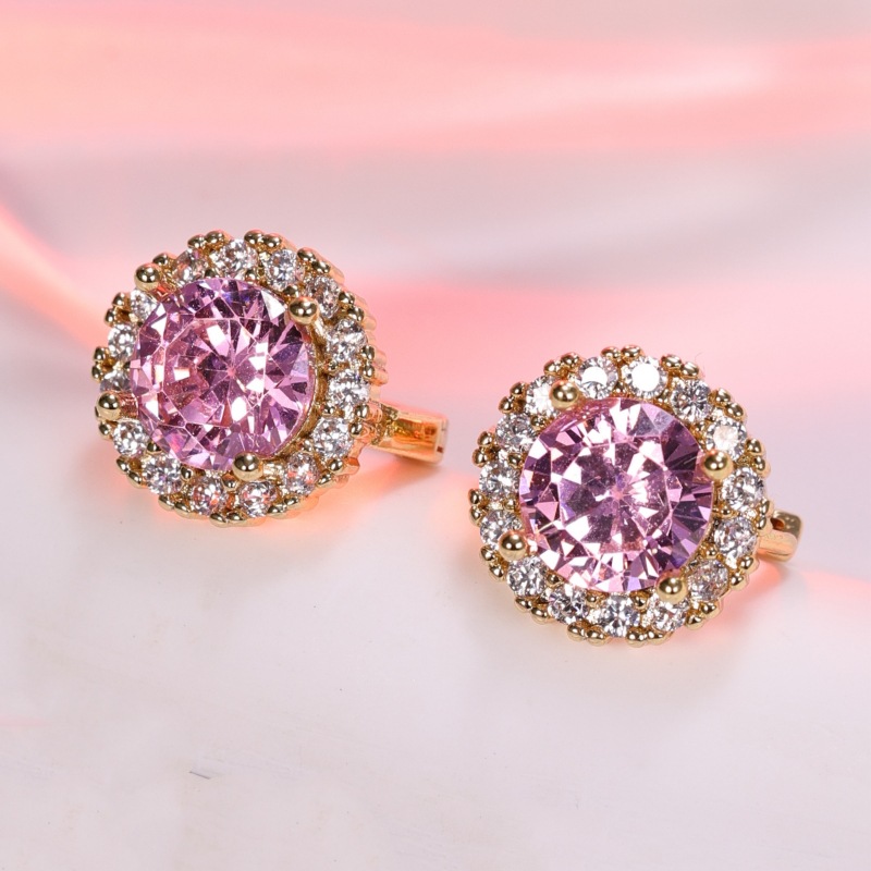 2024 Sparkg Amethyst & Moissanite Eternity Clip Earrings | Sterg Sier