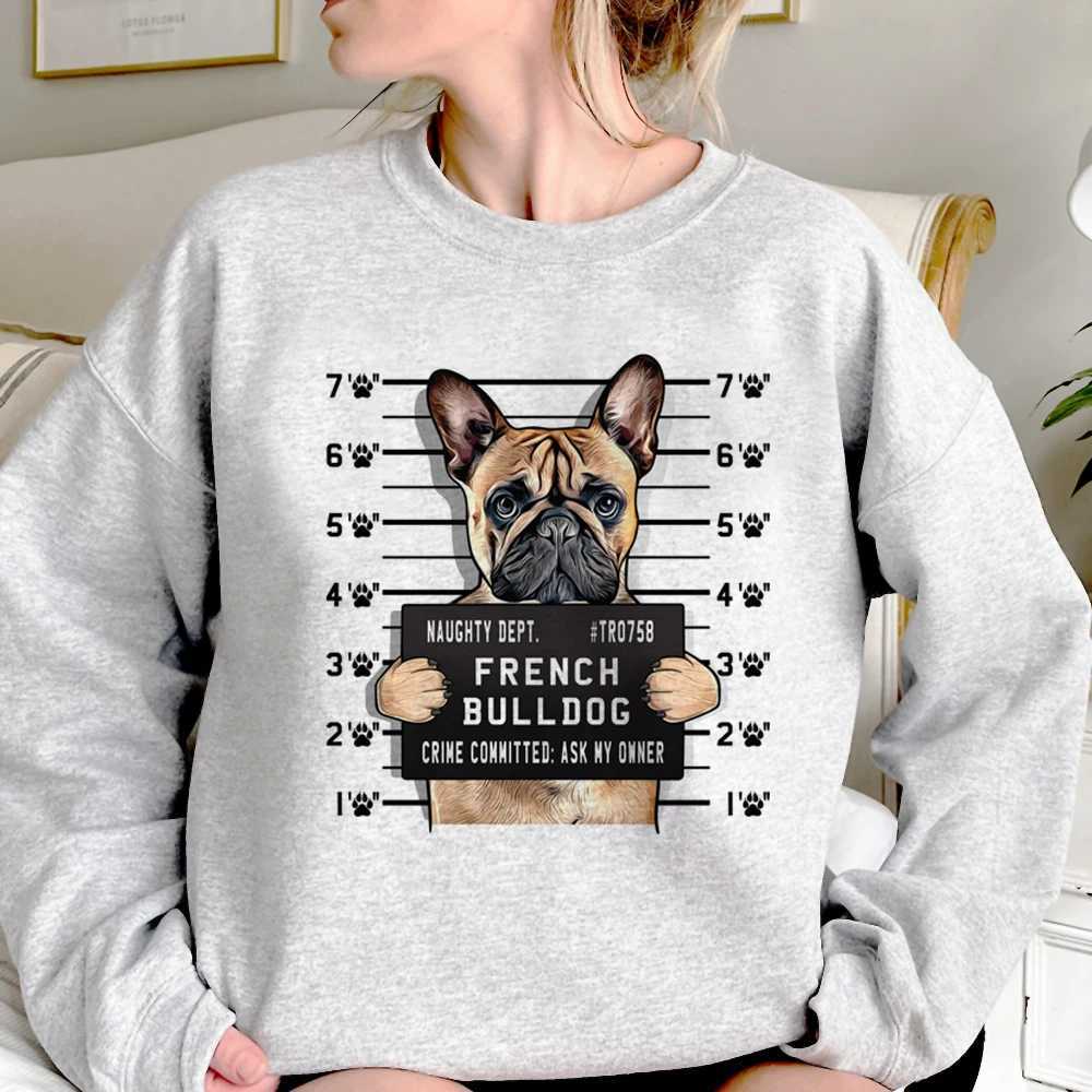 French Bulldog Hoodie Womens Strtwear Graphic Harajuku Sweater Womens Gothic Sweater X241207