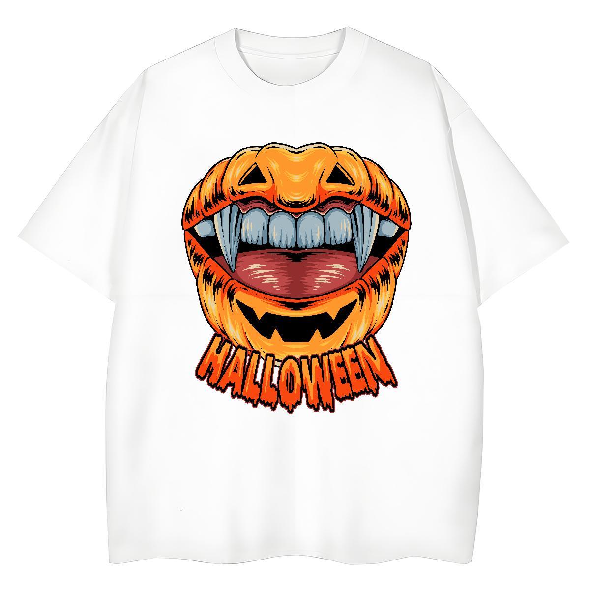 High Quality Men T Shirts halloween Pure Cotton Street Casual Plus Size Custom 100% Cotton 230g Couples T Shirts Factory Direct Tops Shirt