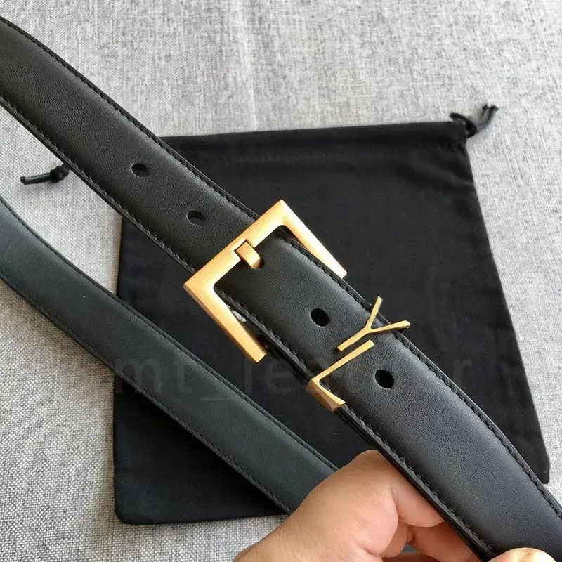 Belt for Women Genuine Leather Men Designer Belts 2.0cm 3.0cm Width High Quality Y Buckle cnosme Womens Waistband Cintura Ceintures With box