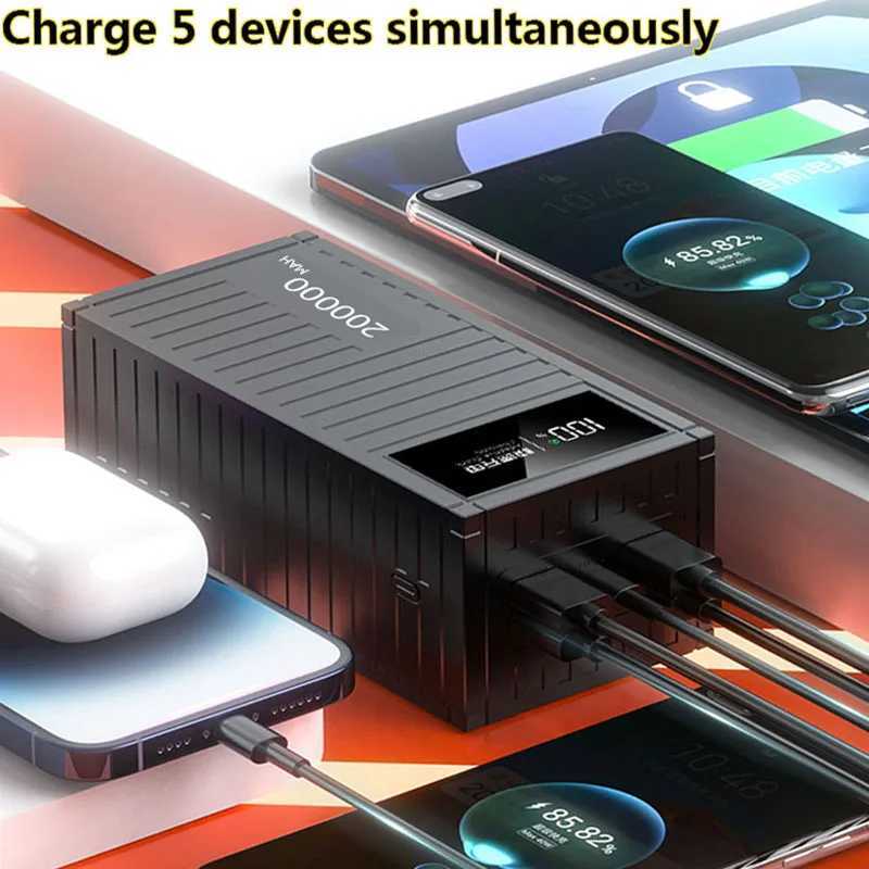 200000mAh Power Bank 66W PD QC 3.0 Charger Powerbank Large Battery Capacity Power Station Fast Charging For iPhone xm HUAWEICL240808