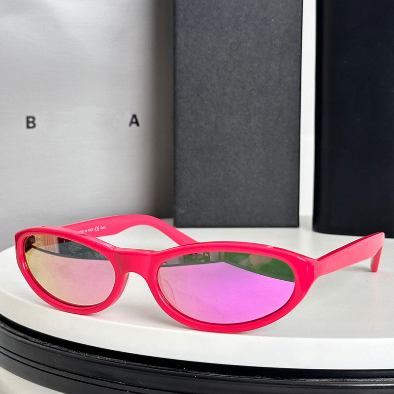 25ss Outdoor NEO ROUND SUNGLASSES IN BLACK Designer Men Women Small Oval Pink Frame Holiday Leisure Travel Sunglasses BB0007S with Box