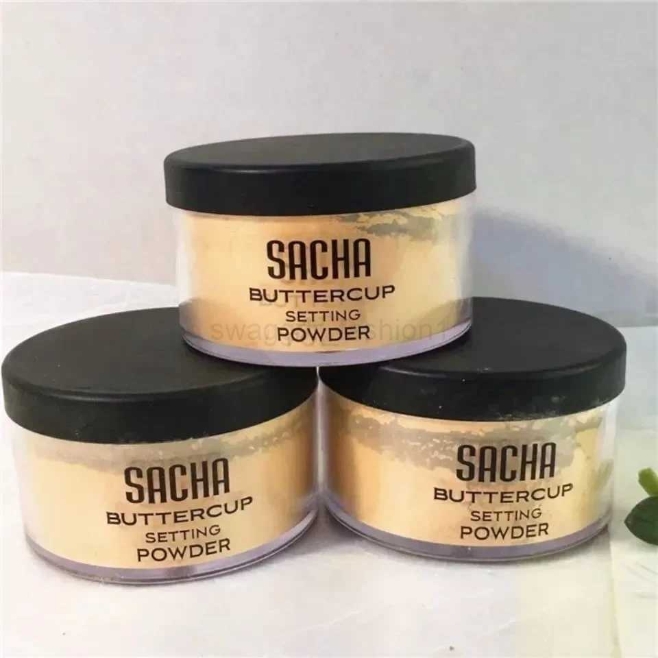 Sacha Buttercup Setting Powder Translucent Face Powder to Set Makeup Foundation or Concealer Finish Loose Powder FoundationXJ240809