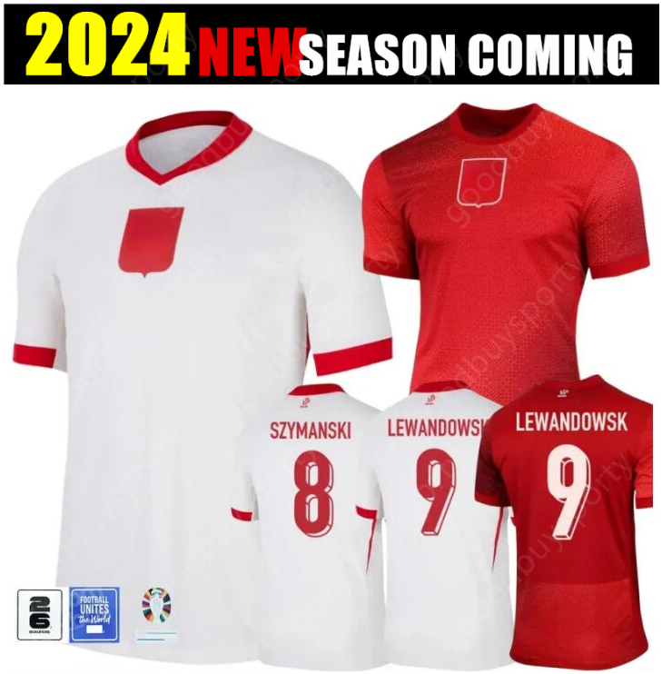 24 25 POLAND Soccer Jerseys LEWANDOWSKI Home Away 2024 Polska National Team MILIK PISZCZEK PIATEK GROSICKI KRYCHOWIAK ZIELINSKI Men kids suit Football Shirt