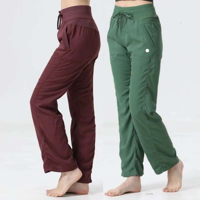 Women's Dance studio Pants Folded Yoga Pant Super Soft Loose Micro Horn Fiess Commuter Leisure Cargo Sports cropped pants women trousers