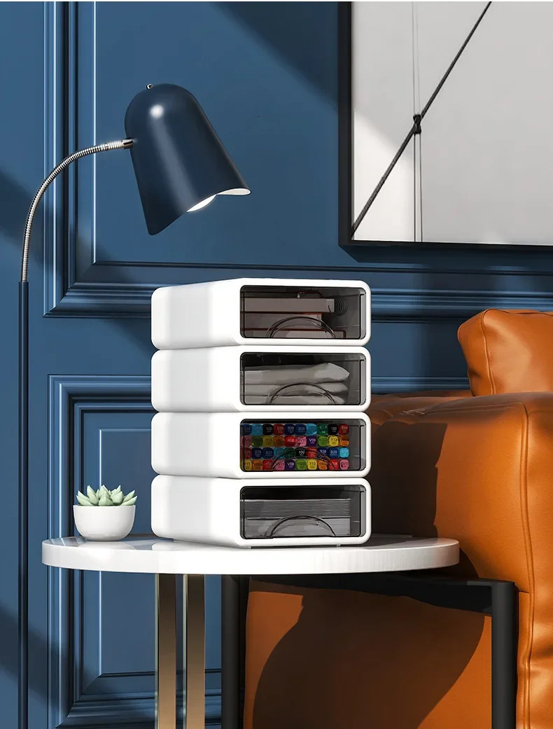 Storage Drawers Desk Organizer Box Stationery Drawer Toiletries Clutter Shelving Home 240808