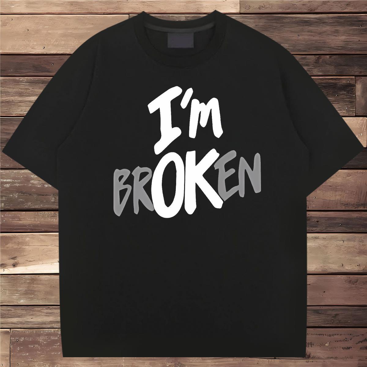 Brand Man T Shirts letter Tees 230g Cotton Casual Beach Comfortable Cartoon Printing L-4XL Breathable Short Sleeve Men Clothes T-Shirt