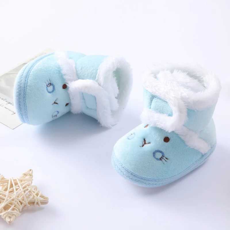 Baywell winter autumn baby fur snow boots warm shoes for young children and boys comfortable baby soft soled first pair of boots 0-15 months old M2408