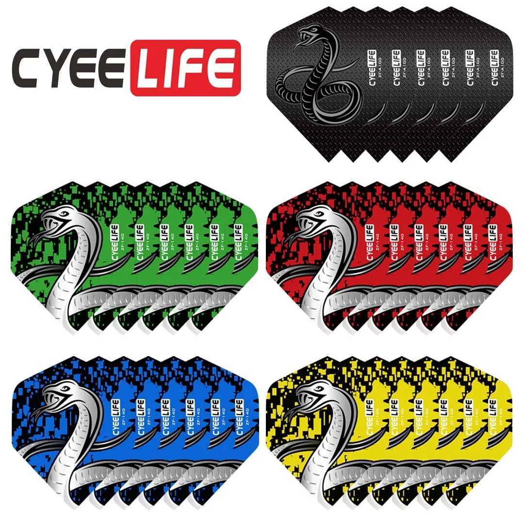 CyeeLife 30PCS Cool Standard Dart Flights Nice Darts Flight Dardos Feather Outdoor Wing Tail Mixed Pattern Y240807