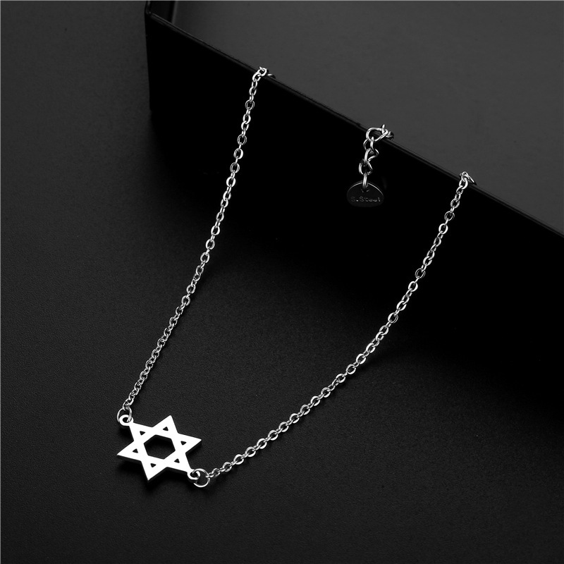 Lucky Titanium Steel Hexagram Star Bracelet, Non fading, Small and Trendy, Fashion Women's Versatile Star Jewelry Bracelet