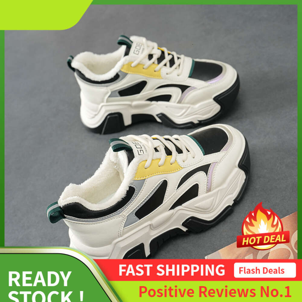 Ddmysports Ddmysports Dad Thick Soled Veet White Casual Sports Autumn And Winter New Women S Versatile Outdoor Shoes OUTDOOR