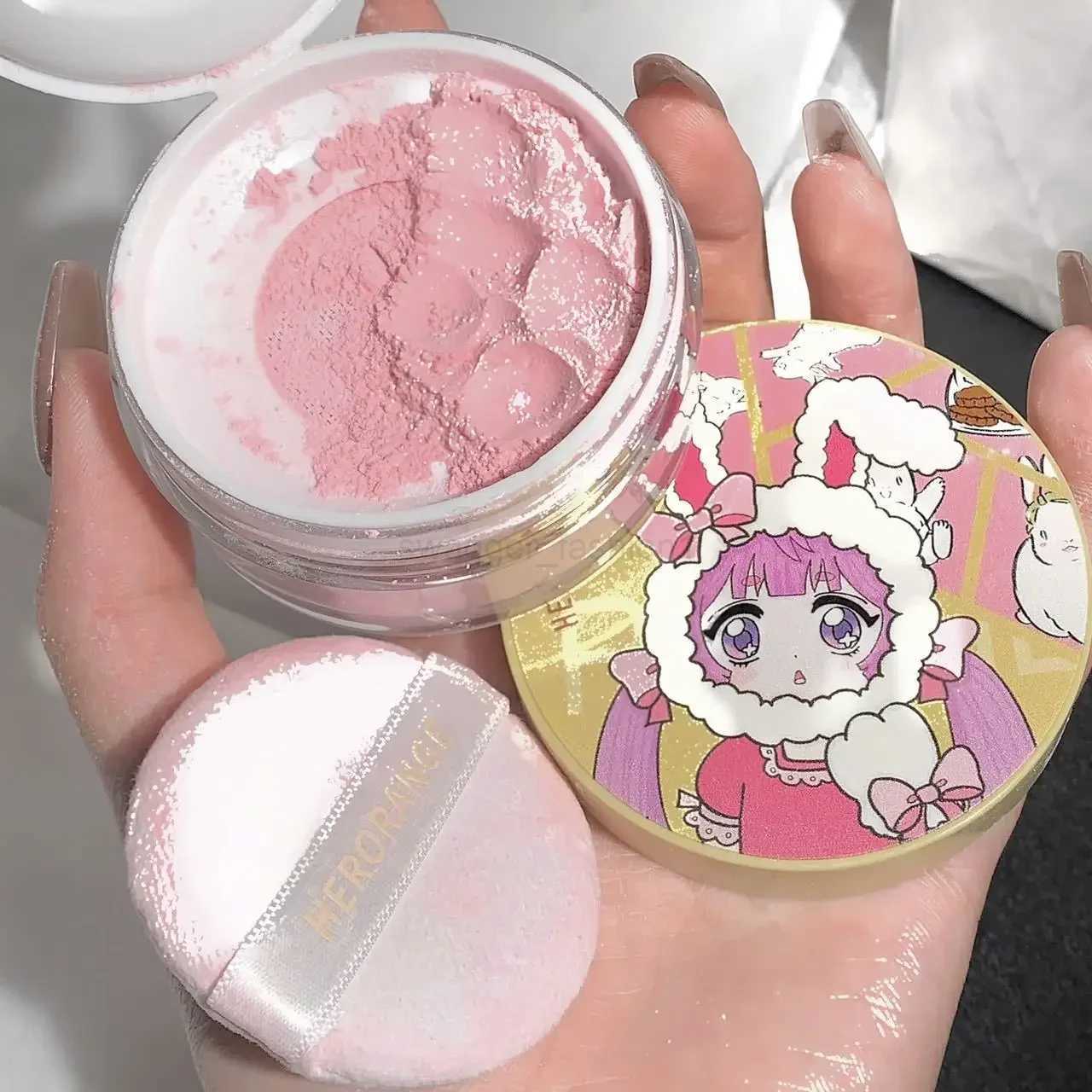 Glitter Setting Powder Hide Pore Long Lasting Oil Control Concealer Pearlescent Natural Face Matte Loose Powder Makeup CosmeticsXJ240809