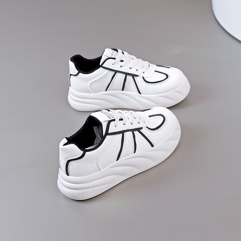 Ddmysports Ddmysports Autumn White Women New Korean Version Ins For Female Students Eight Increasing Sports Board Casual Trendy MX Outdoor Shoes OUTDO