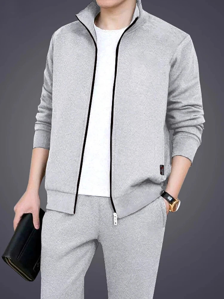 Mens Casual Tracksuits Sportswear Jackets Pants 2 Pieces Sets Male Fashion Sports Jogging Suit Men Outfits Gym Clothes 240816