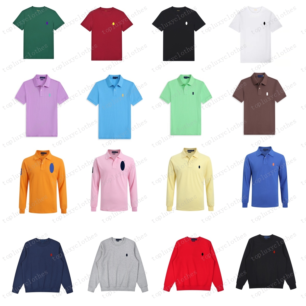 Designer Polos Mens Dress Shirts Fashion Embroidered logo Polos men Long sleeved shirt Tees Tops Luxurys Clothing Sleeve Clothes A062