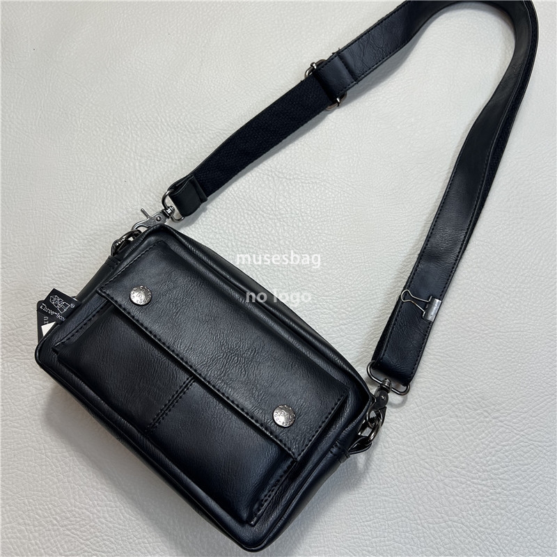 Fashion new ribbon men's bag casual shoulder bag men's and women's trend backpack Japan and South Korea sports crossbody bag