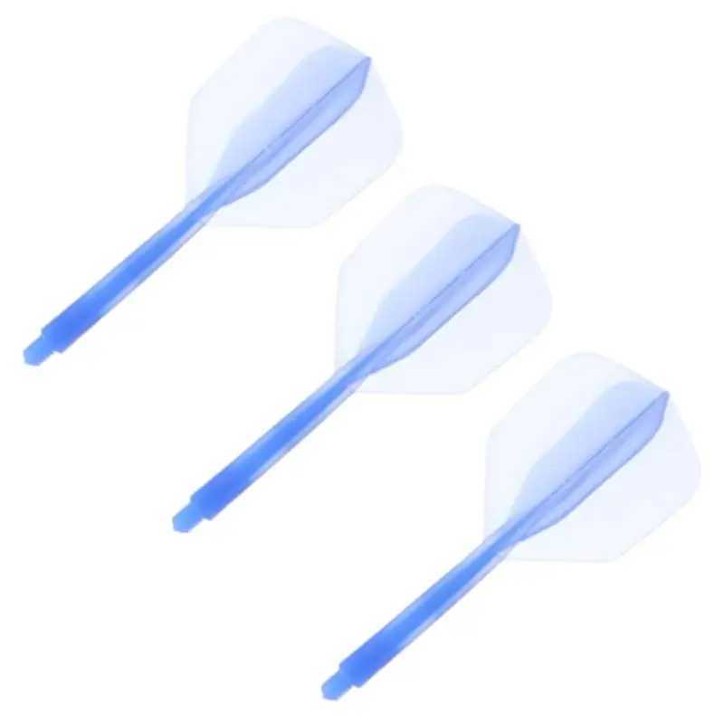 Integrated Dart Flights And Shafts 3pcs 2BA Darts Flights And Shafts Dart Tail Leaf K Flex Four Feathered Flights For Steel Tip Y240807