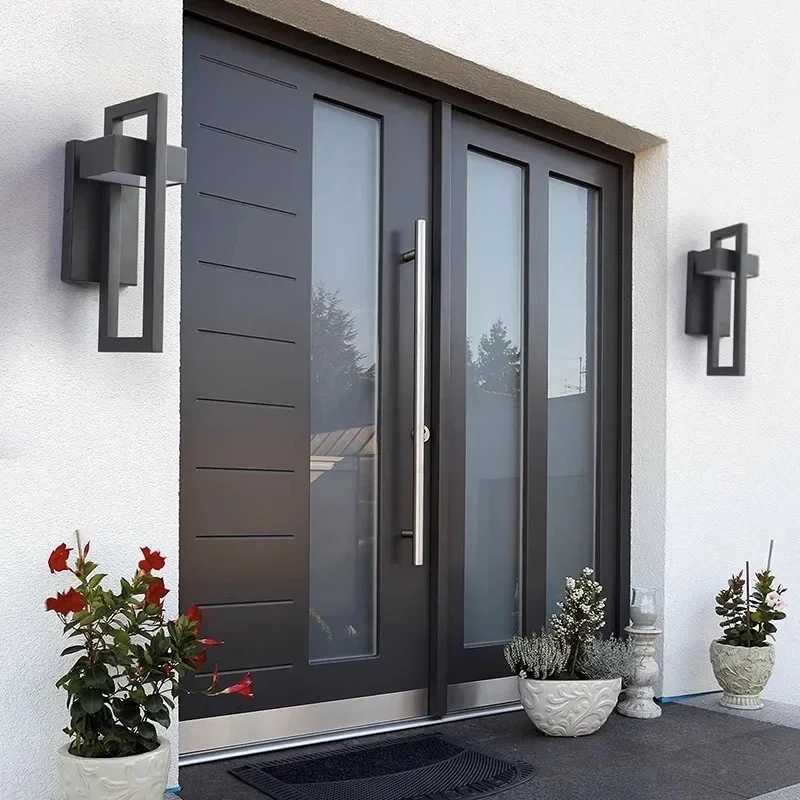 Outdoor Wall Lamps Modern Creative Geometric Shape LED Lighting Fixture Garden Corridor Porch Light E27 Spiral Wall LightsCL240809