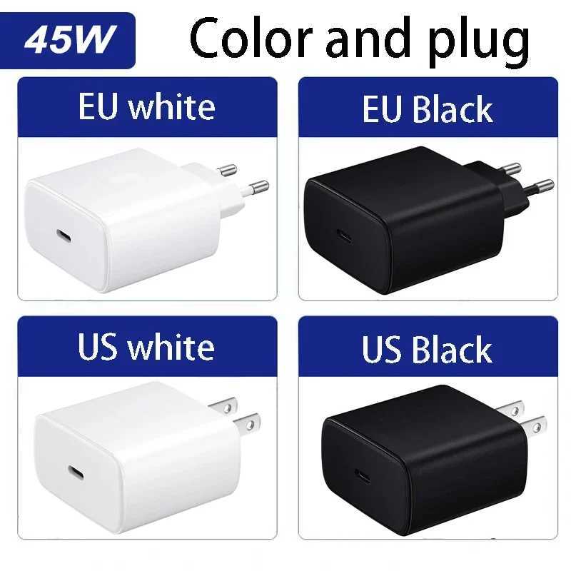 CELBRO 45W For SAMSUNG Galaxy S24 S23 S22 Ultra S24+ S23+ S22 S21 S20 FE 5G Charger Super Fast Charging Cable USB Type C AdapterM240809