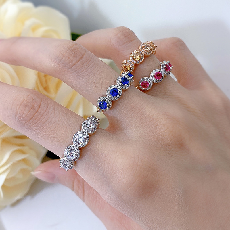 Gorgeous Moissanite Wedding Ring: Sterg Sier, Round Cut, Jewelry for Ladies