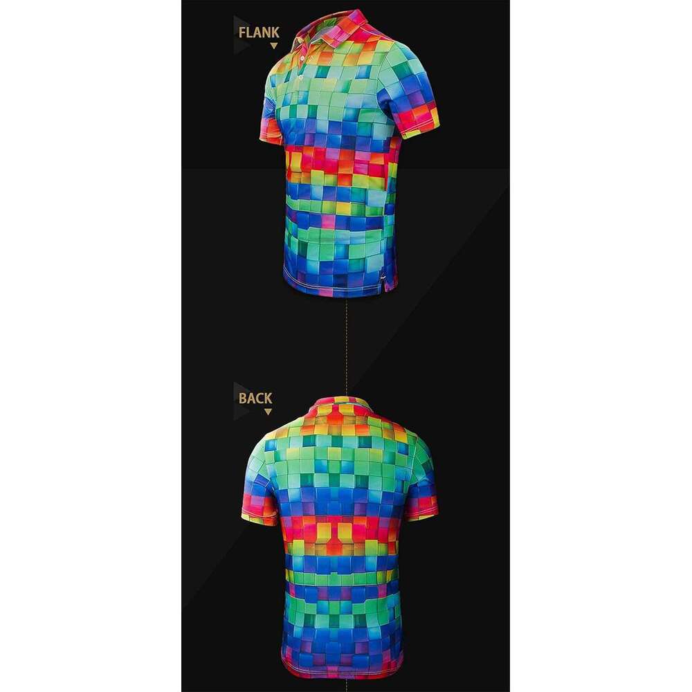 Fashion Mens Polo shirt Retro Color lattice Casual Shirt Short Sleevee T-Shirts Polos shirts tshirt Casual tops summer clothes Short sleeve Free shipp