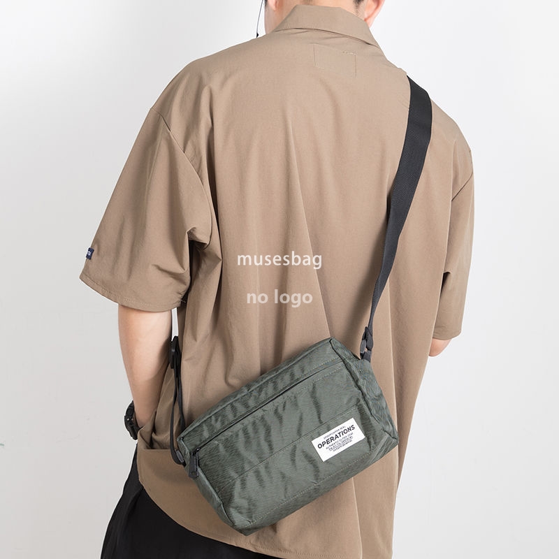 Japanese trend shoulder bag men's casual Oxford cloth crossbody bag Fashion simple Korean messenger bag ins satchel