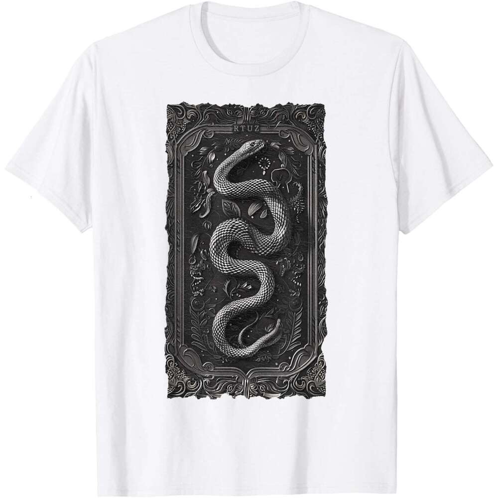T shirt for Mens Elegant vintage snake terrarium reptile snake T-Shirt Shirts Tshirt Graphic Tee Casual Tops Clothes Short sleeve