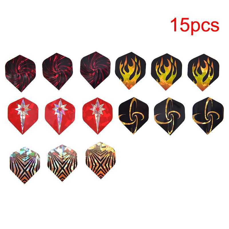 15/30Pcs PVC Reflective Laser Dart Wing Set Darts Flights Nice Dart Flights Set Entertainment And Leisure Products Y240807