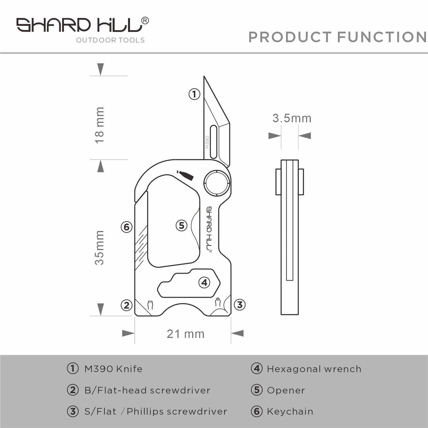Titanium alloy multifunctional keychain EDC mini portable keychain outdoor knife screwdriver multi tool camping survival hiking W240808