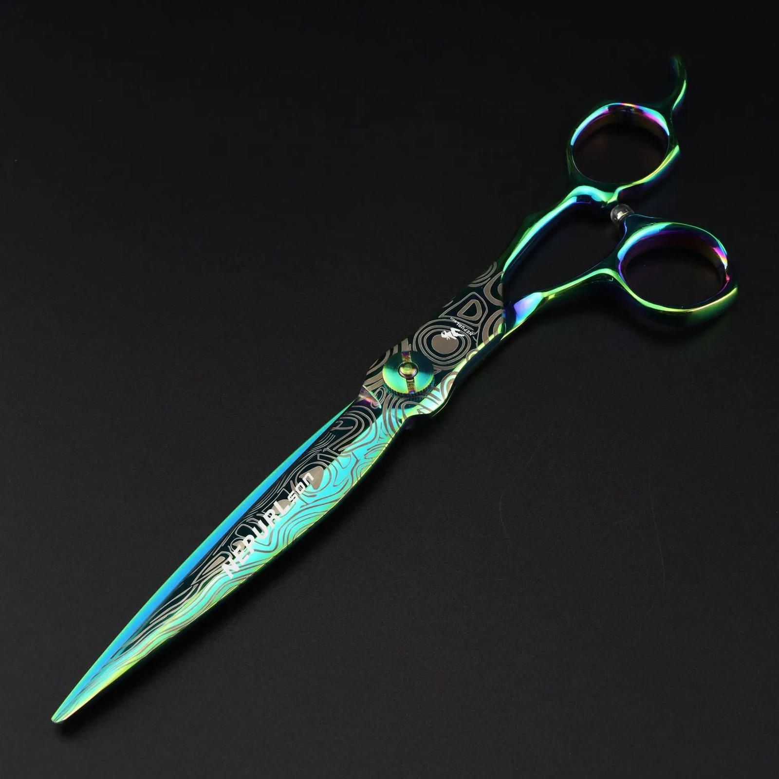 Professional Green JP440c Steel 7 Damask Pattern Hair Scissors Haircut Thinning Barber Cutting Shears Hairdresser Scissors 240808