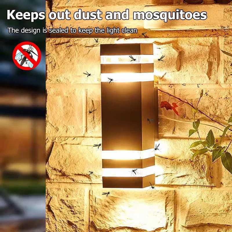 LED Wall Light E27 Bulb socket Sconce Outdoor Waterproof External Decor Stairs Lights Entrance Fixture Home Decorative Lamp WallCL24089