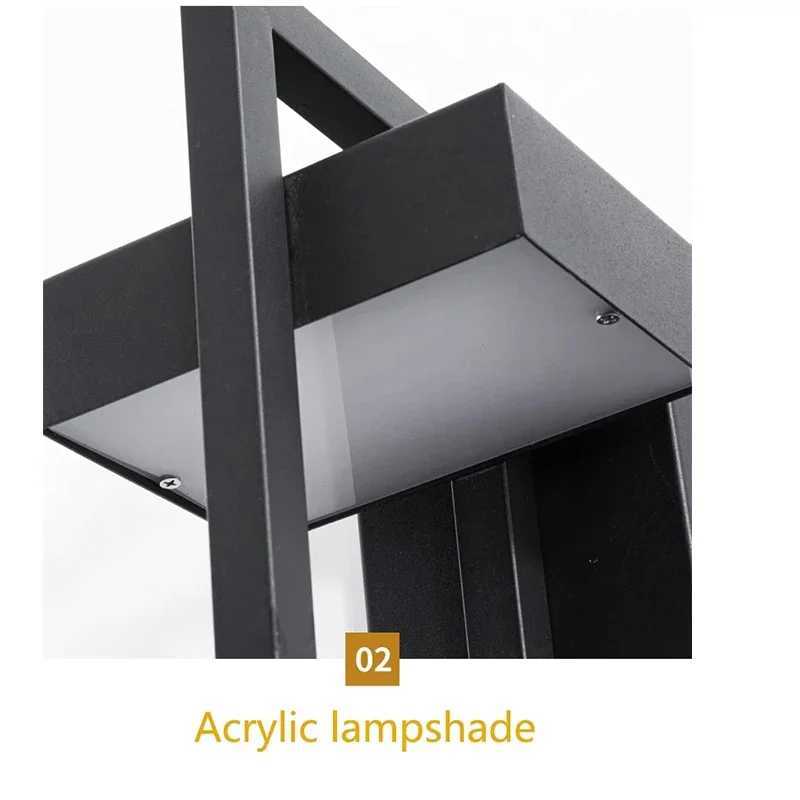 Outdoor Wall Lamps Modern Creative Geometric Shape LED Lighting Fixture Garden Corridor Porch Light E27 Spiral Wall LightsCL240809