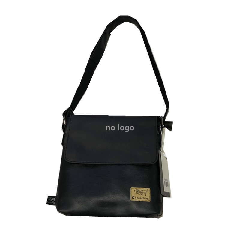 New Korean version of vertical men's shoulder bag casual day crossbody business bag clamshell crossspan bag