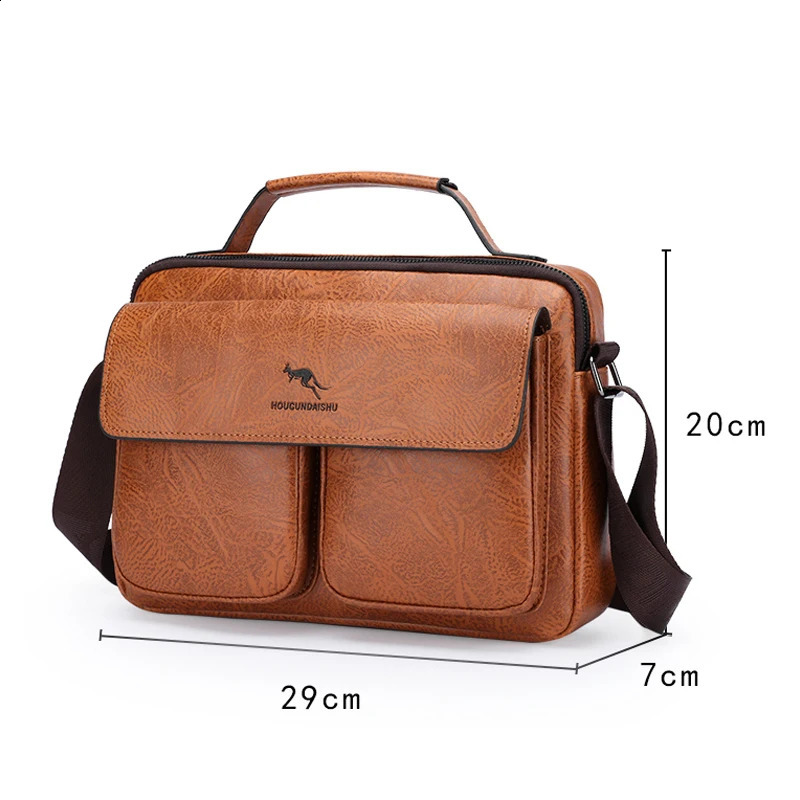 Large capacity mens shoulder bag 79inch travel casual fashion handbag business briefcase tablet computer 240809