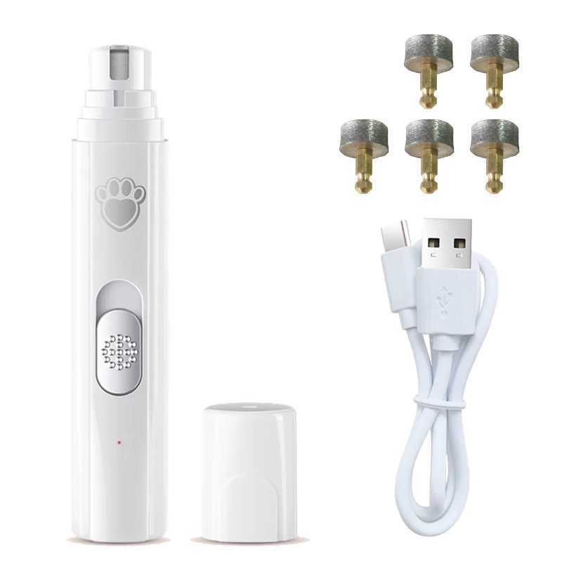 Rechargeable Electric Dog Nail Grinder Painless Paws Grooming for Small Medium Large Dogs Cat Pet Nail Trimmer 2-SpeedM240809