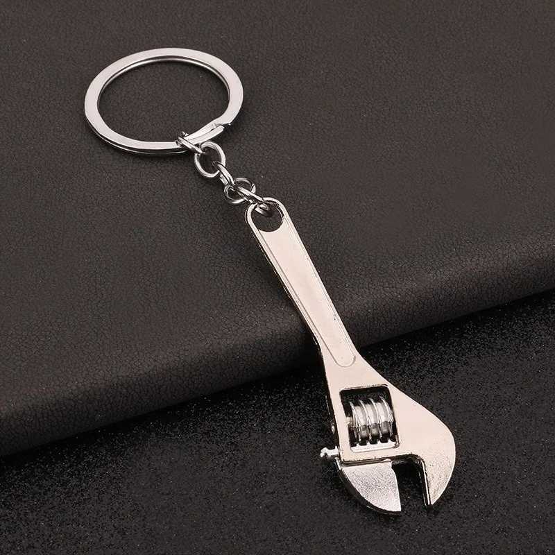 Multi functional mini wrench pendant keychain mobile universal portable maintenance manual tool keychain W240808