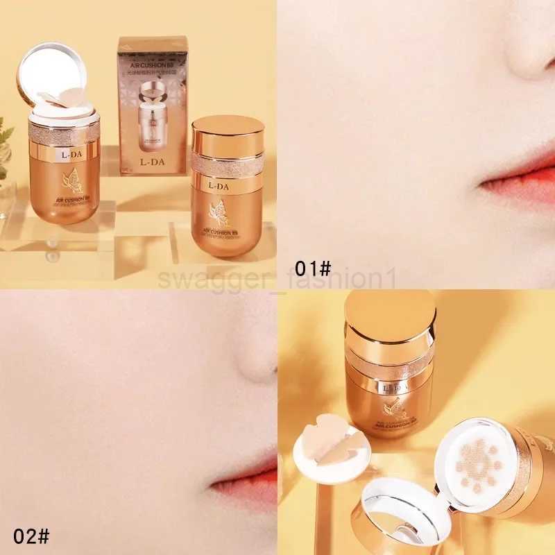 Butterfly Puff Air Cushion BB Cream Isolation Natural Concealer Moisturizing Oil Control CC Cream Face Base Moisturizing MakeupXJ240809