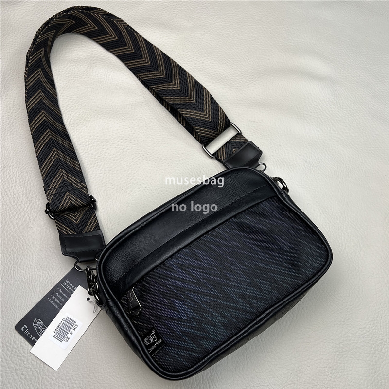 National fashion male Korean ribbon crossbody bag Japanese color-changing male and female shoulder bag broadband diagonal backpack