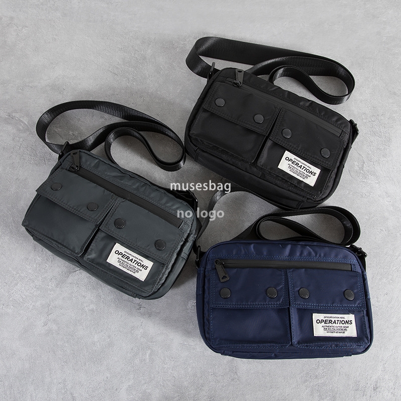 Korean version of the trend shoulder bag ins simple men's crossbody bag tooling messenger bag Japanese young students small body bag