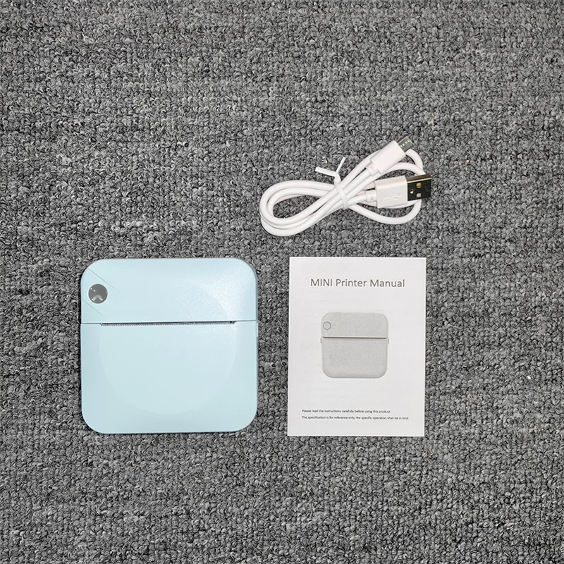 Fun Print Portable Thermal Self-adhesive Stickers Po Printer HD Mini Bluetooth 57*25mm Supplies 2d Label Maker For Phone 240809