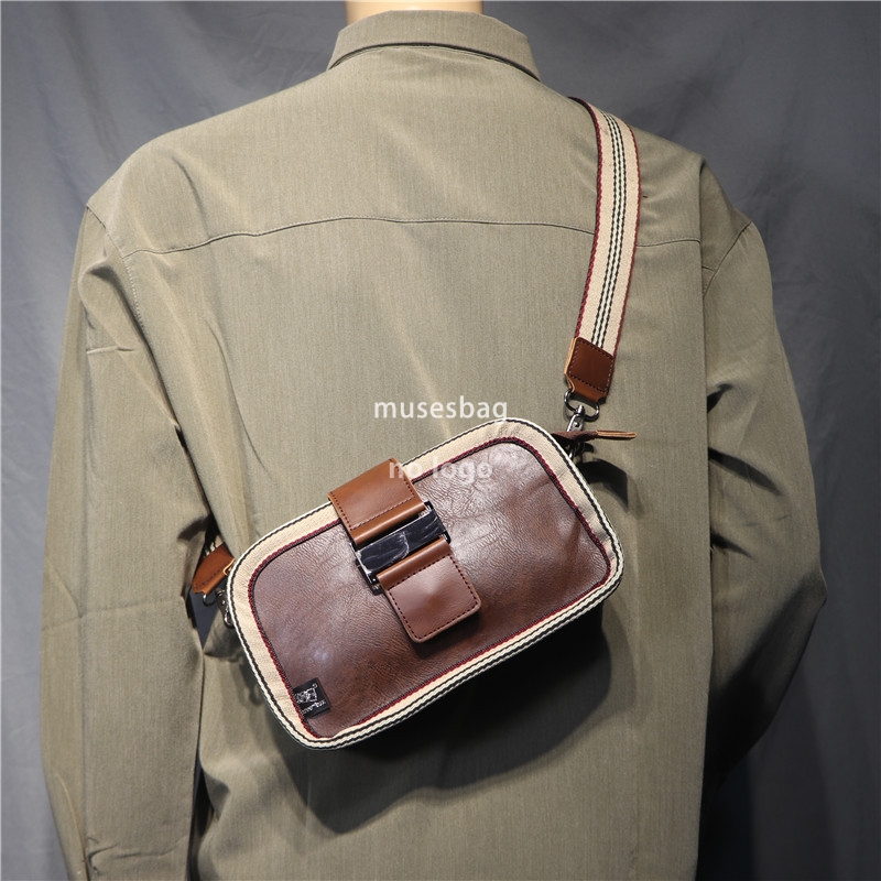 New fashion South Korea men and women crossbody bag summer sports outdoor buckle men's shoulder hip hop bag