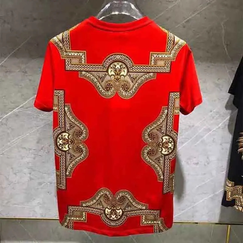 2024 European and American Summer Mens Round Neck Ultra Thin Short Sleeve T-shirt240808
