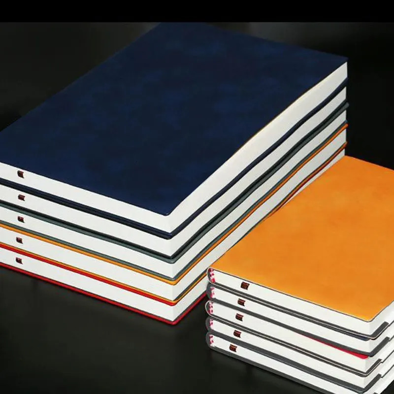 A5 A6 Sheepin Notebook Leather Office Journal Diary notepad Stationery Student Class lined NoteBook 160pages240pages 240809