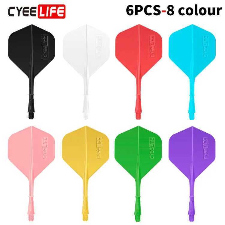 CyeeLife 6PCS Professional Dart Flights and Shafts 2BA CyeeLife New Dart accessories kitDurable Not easy to break Y240807
