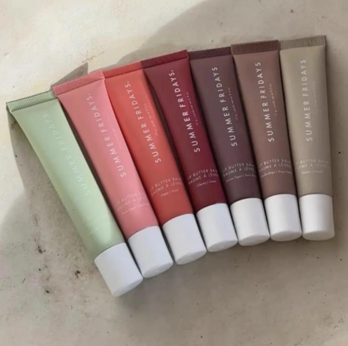 New Lip Butter Balm For Smooth And Soft Lips Pink Beige Brown Sugar Vanilla Sweet Mint Poppy Cherry Summer Fridays Free Shipping